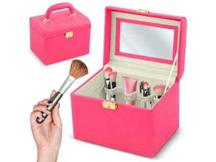Organizator pentru cosmetice MS-706 roz
