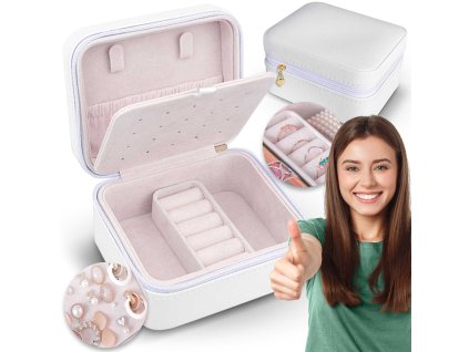 Cutie de bijuterii MS-702 Massido - albă