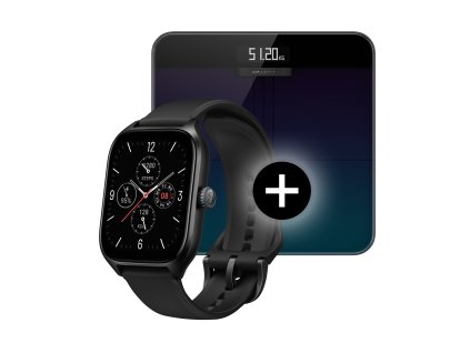 Smartwatch Amazfit GTS 4 Negru + Cântar Smart Scale