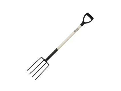 Furcă de săpat cu coadă de lemn, mâner de plastic tip D 120 80C017