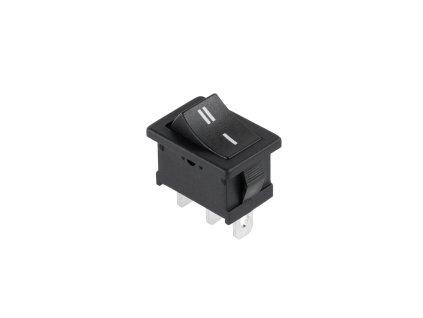 Comutator basculant mini negru PRK0050