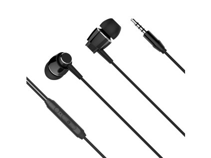 Căști intraauriculare cu microfon Kruger&Matz B1 negre