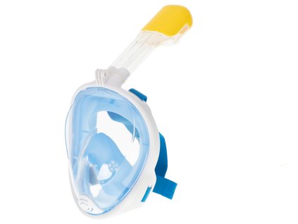 Masca completă pliabilă cu snorkel S/M albastră