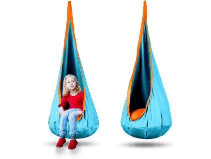 Leagăn pentru copii de interior Cocoon turcoaz