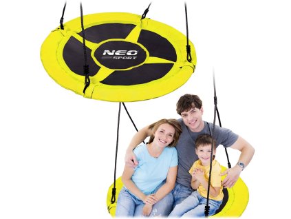 Leagăn circular 95 cm Swingo XXL galben