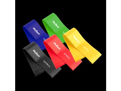 Benzi elastice pentru exerciții - Mini Band L, 2.3-18.2 kg, 5 buc, REBEL ACTIVE