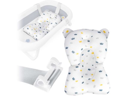 Pernă pentru cadă Ricokids alb-albastru