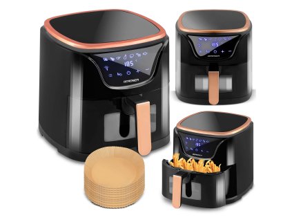 Friteuză cu aer cald BD-652 negru-auriu