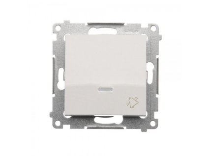 Comutator Simon 54 LED modul sonerie alb