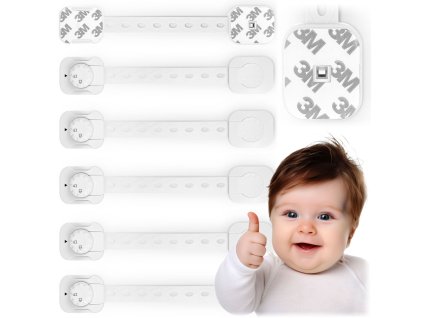 Barieră pentru dulapuri 798200 6 buc, albă