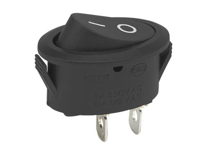 Comutator basculant MK1012O negru tip "0"