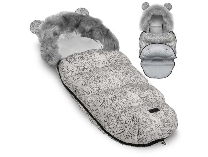 Sac de dormit alb pentru cărucior