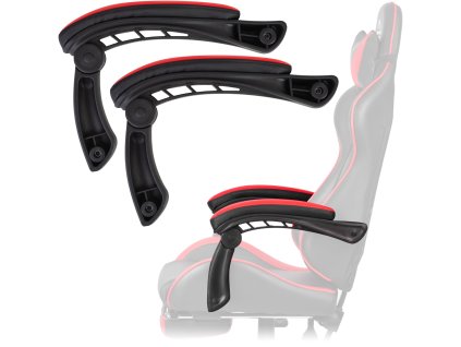 Cotiere pentru scaun Cerber, pereche roșie