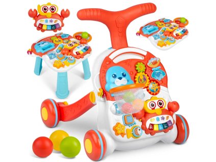 Premergător masă educațională 2 în 1 RK-810 alb-roșu