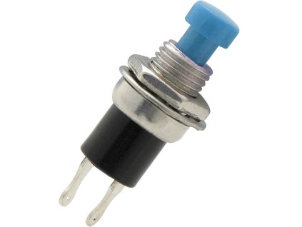 Comutator buton Push PBS ON albastru