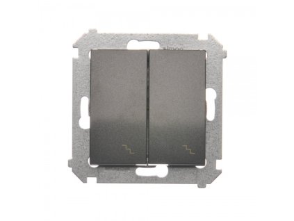 Comutator Simon 54 premium nr.6+6 (5B) modul antracit