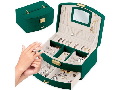 Cutie de bijuterii MS-708 - verde