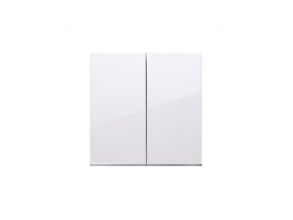 KONTAKT-SIMON Buton dublu pentru mecanisme SW5M / SP2M, alb DKW5/11