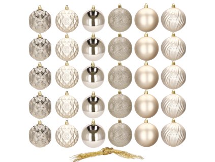 Globuri de Crăciun 30 buc CA0874