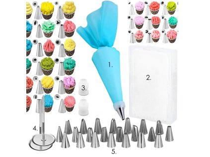 Set cofetărie pentru decorare 38 buc KI0091