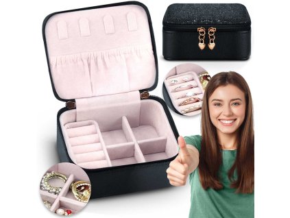 Cutie de bijuterii MS-701 Massido - negru