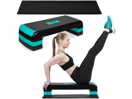 Trepte aerobic 3-nivele NS-402 turcoaz