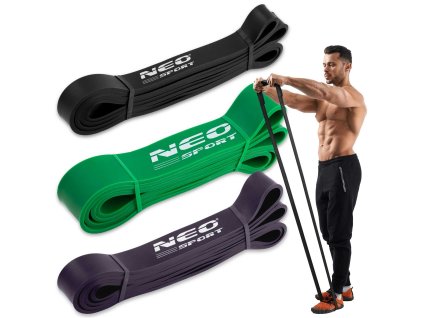 Benzi elastice pentru exerciții NS-960 Neo-Sport 3 bucăți