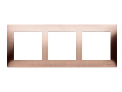 Ramă triplu Simon 54 premium cupru rustic metalic