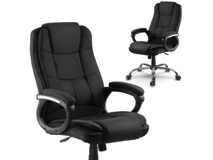 Scaun de birou Porto - material negru