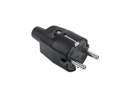 Ștecher electric 16A/250V (cauciuc negru) 2209