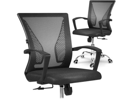 Scaun de birou Gontia negru