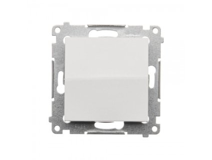 Buton comutator Simon 54 fără pictogramă modul alb