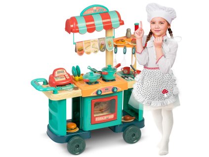 Bucătărie pentru copii verde 773000