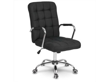 Scaun de birou Benton din material negru