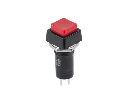 Comutator cu buton 230V ON-OFF, 2 pini, roșu PRK0013B