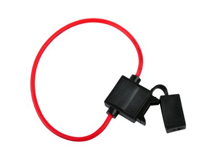 Carcasă pentru siguranțe auto (20mm) 2,5mm cu cablu de 30cm