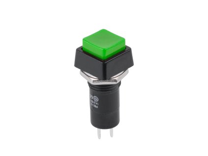 Comutator cu buton 230V ON-OFF, 2-pin, verde PRK0013D