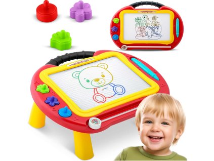 Tablă magnetică pentru desen roșie 772200