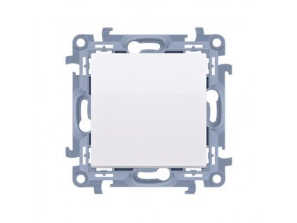 Buton comutator Simon 10 fără pictogramă modul alb