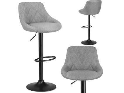 Scaun de bar Nerra cu spătar gri