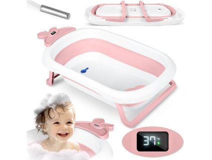 Cadă de baie RK-282 albă și roz