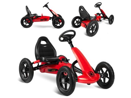 Mașină cu pedale RK-592 roșie