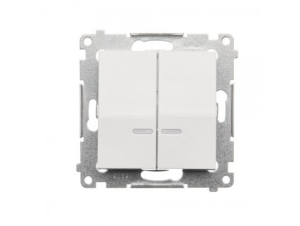 Comutator Simon 54 premium nr.5 LED iluminat, modul alb