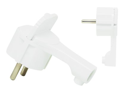 Conector unghiular WT-16UP alb plat