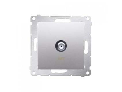 KONTAKT-SIMON S,A, Priză 1 x SAT "F" Simon 54 premium modul argintiu DASF1,01/43