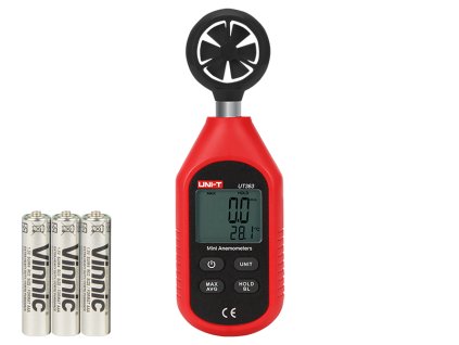 Anemometru cu funcție de măsurare a temperaturii UT363