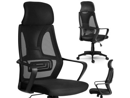 Scaun de birou Prag negru