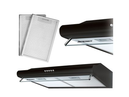 Hotea sub dulap - 60 cm Berdsen BE-10-A negru 3175