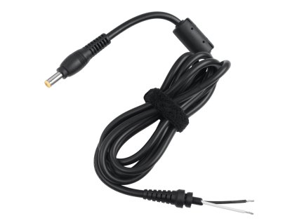 Conector Cabletech cu cablu 5,5 19V 1,58A negru KOM0260