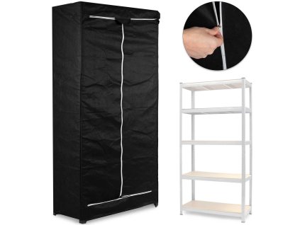 Protecție pentru raft 180 x 90 x 40 cm negru